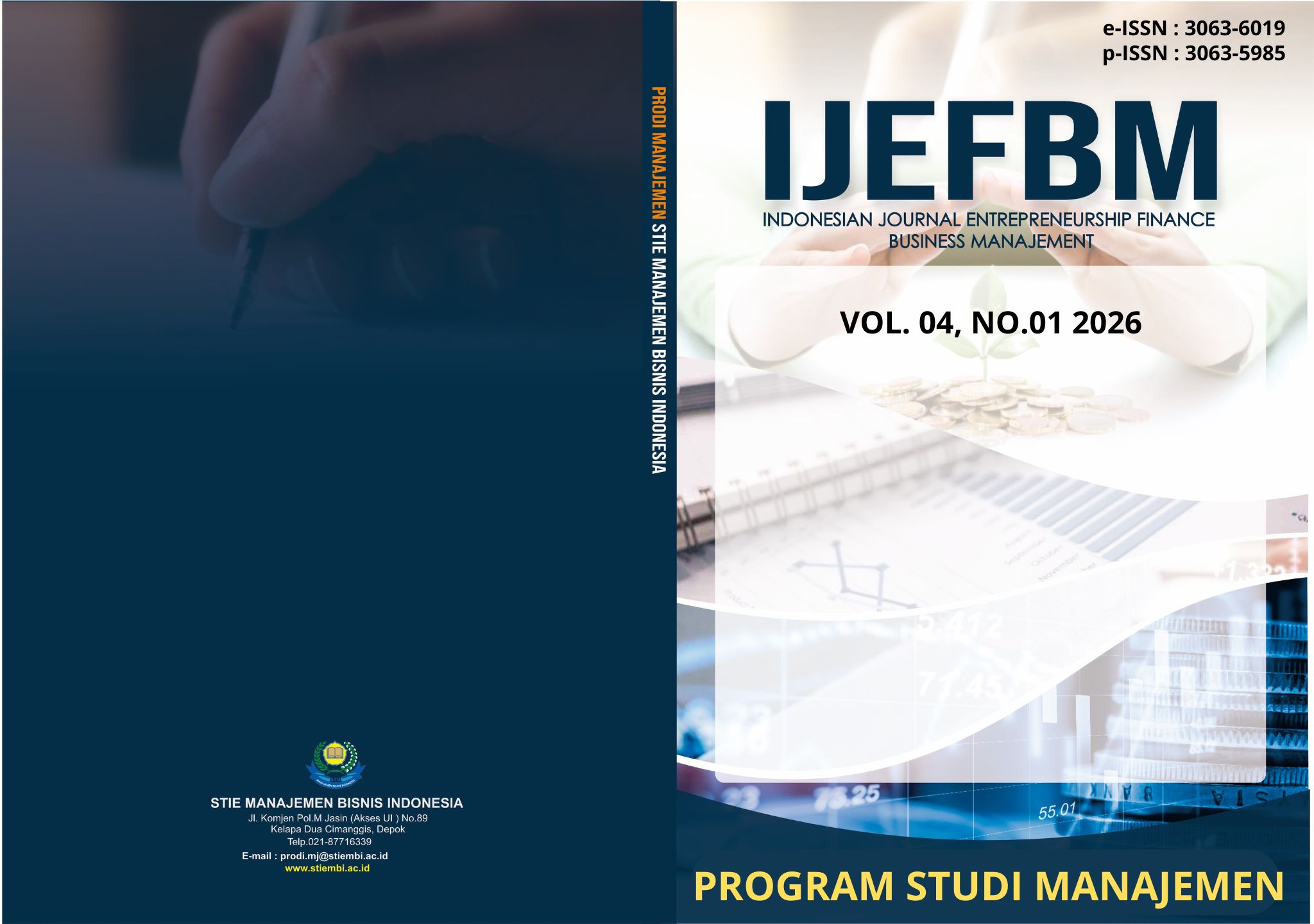 					View Vol. 4 No. 01 (2026): Indonesian Journal Entrepreneurship Finance and Business Management 
				